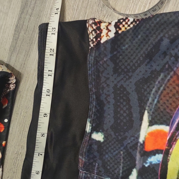 Gym Girl Made USA Butterfly Graphic Leggings Pants Work out Yoga Set Top Small - Picture 5 of 8
